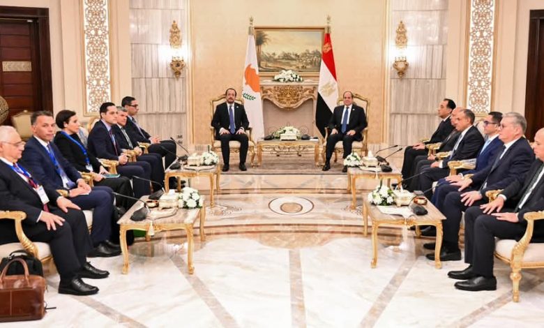الرئيس السيسي ونظيره القبرصي يبحثان تعزيز التعاون بمجال إنتاج الغاز الطبيعي