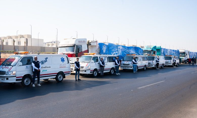 مؤسسة الجود الخيرية تطلق القافلة العاشرة للمساعدات الإنسانية إلى غزة