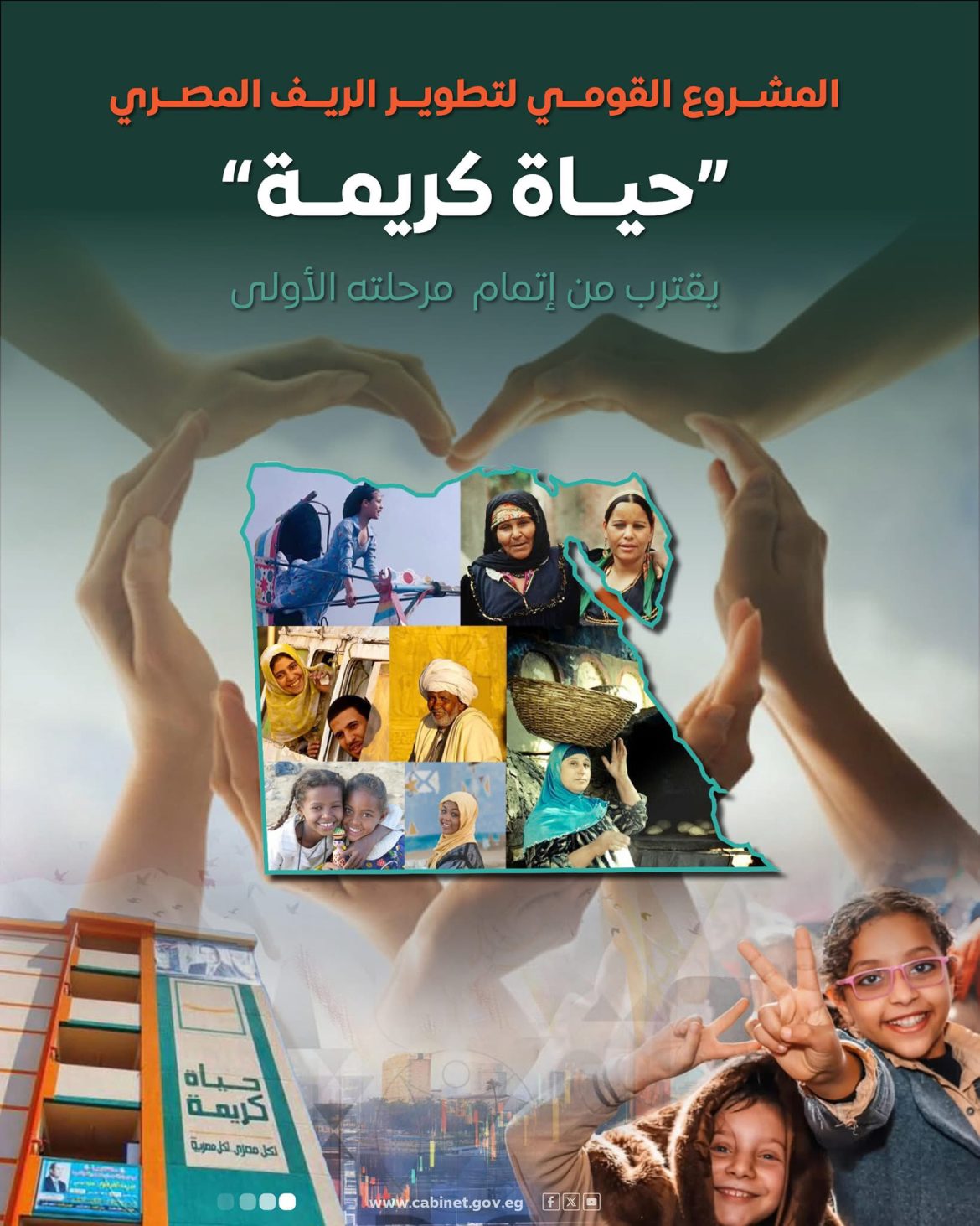 المركز الإعلامي لمجلس الوزراء: المشروع القومي لتطوير الريف المصري "حياة كريمة" يقترب من إتمام مرحلته الأولى