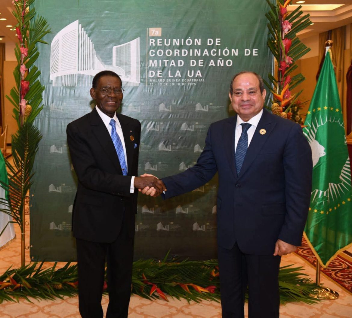 الرئيس السيسي يتناول سبل تعزيز العلاقات الثنائية مع رئيس غينيا الإستوائية