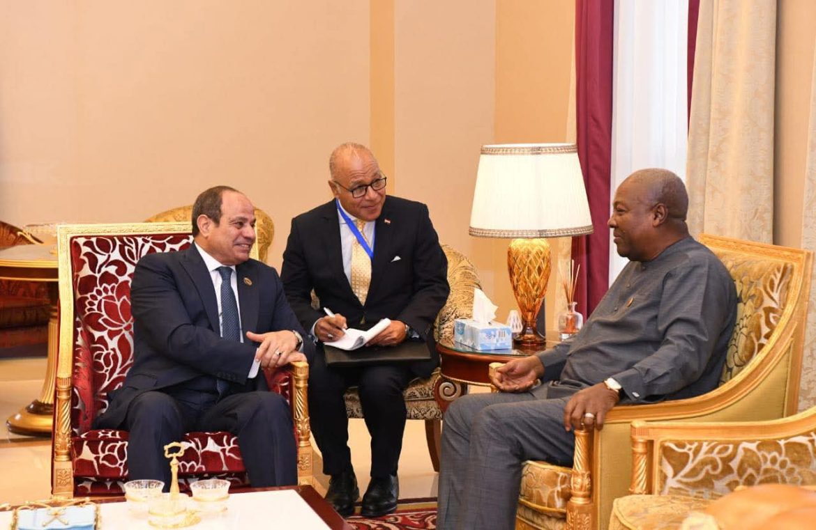 الرئيس السيسي يلتقي نظيره الغاني لتعزيز التعاون المشترك بين البلدين الرئيس السيسي يلتقي نظيره الغاني لتعزيز التعاون المشترك بين البلدين