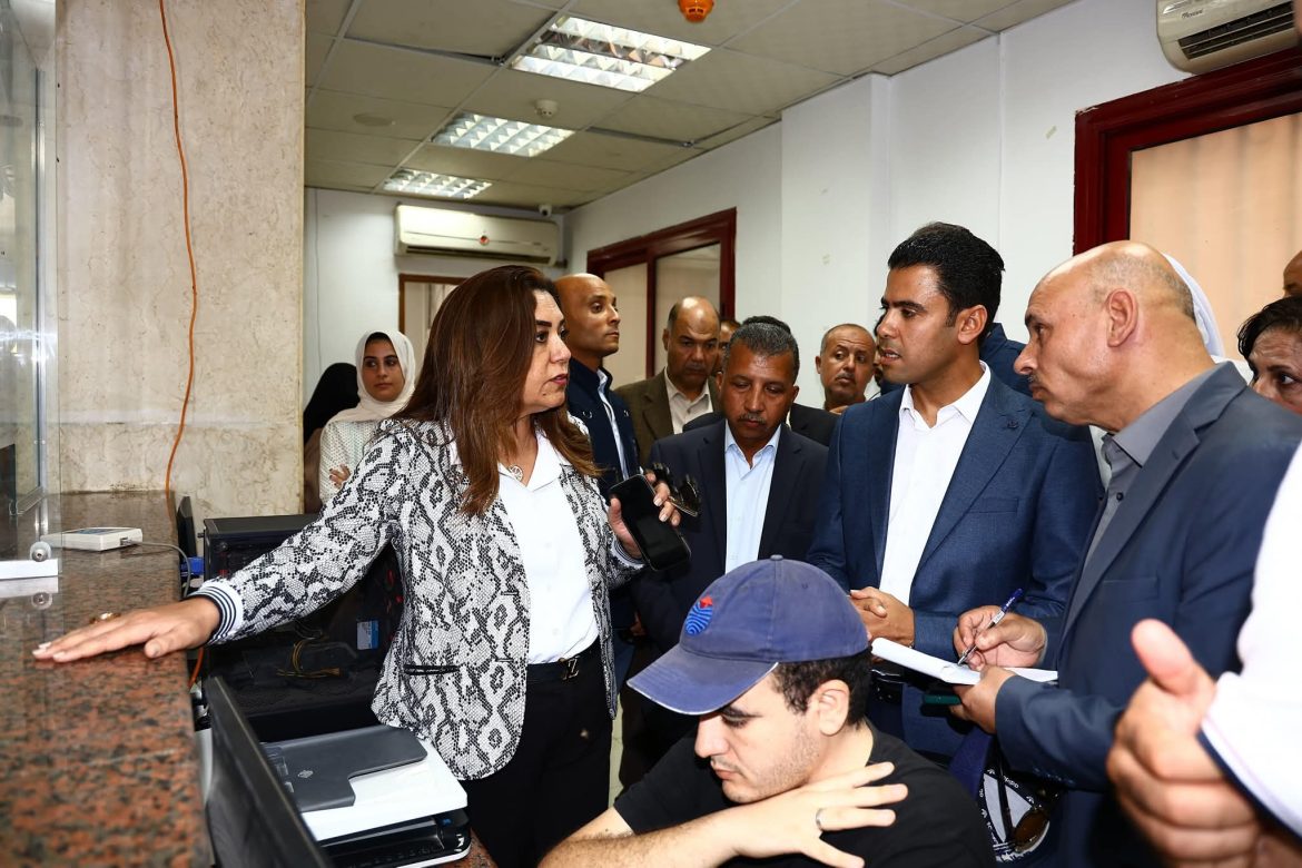 وزيرة التنمية المحلية ومحافظ مطروح يتفقدان أعمال توسعة وتطوير بمدينة الحمام وسير العمل بالمركز التكنولوجي