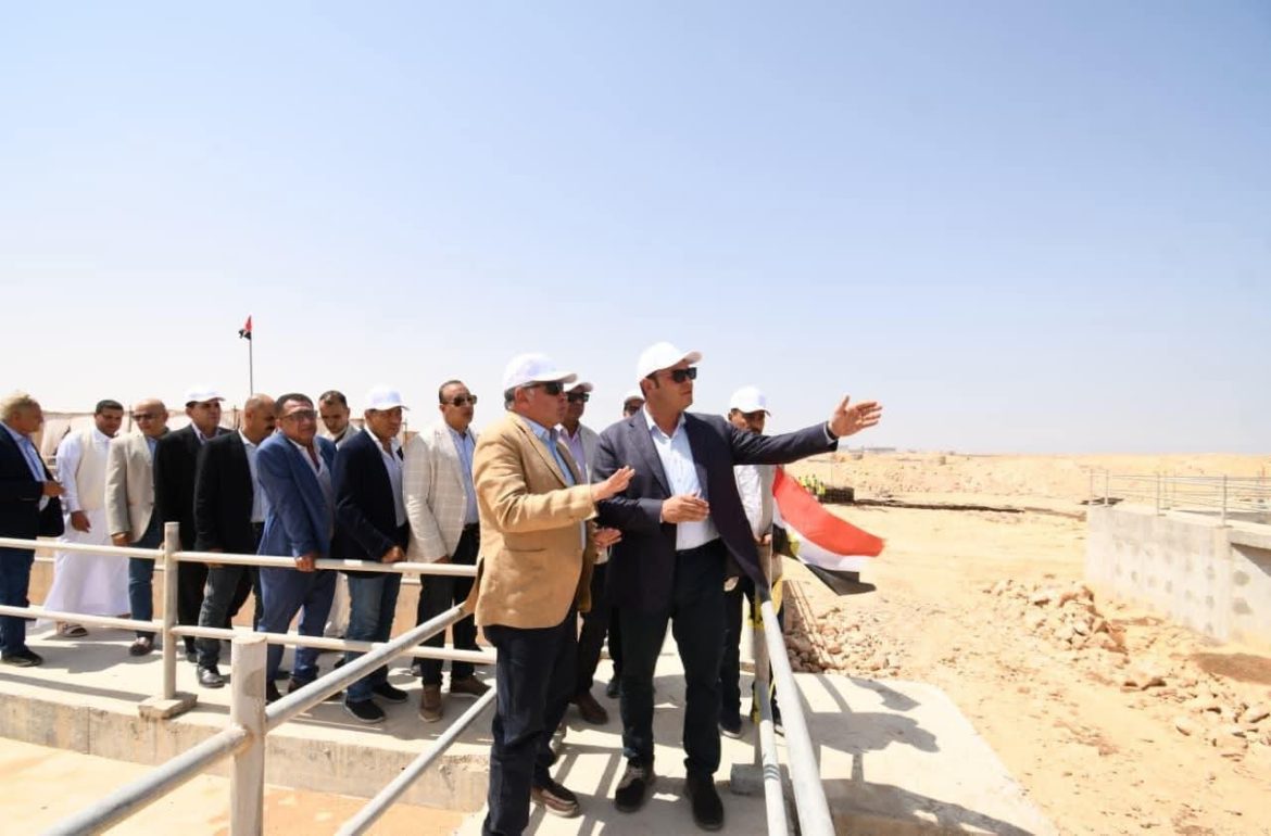 وزير الإسكان يتفقد مشروع توسعات محطة معالجة صرف صحي مرسى مطروح  وزير الإسكان يتفقد مشروع توسعات محطة معالجة صرف صحي مرسى مطروح