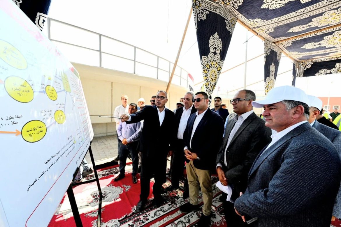 وزير الإسكان يتفقد محطة معالجة صرف صحي زفتى ضمن مشروعات حياة كريمة