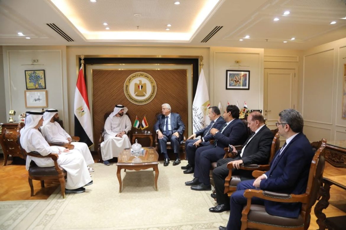 وزير التعليم العالي يبحث سبل تعزيز التعاون مع دولة الإمارات ويتابع الموقف التنفيذي لفرع جامعة الإسكندرية بأبوظبي