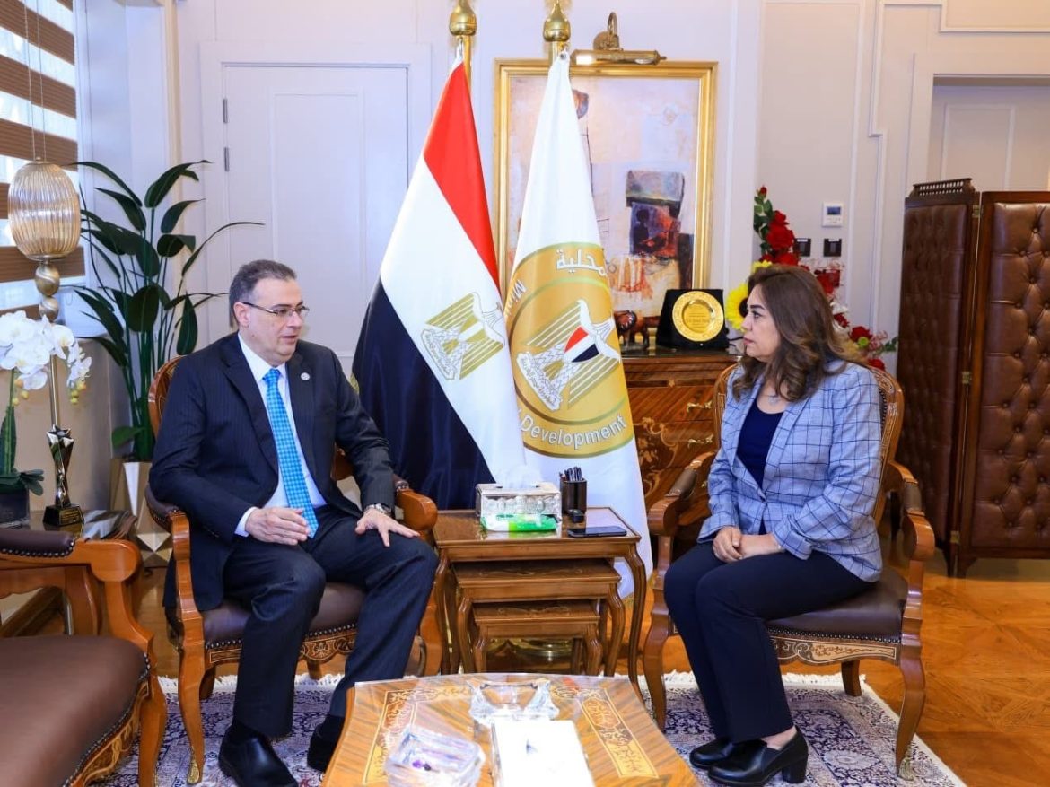 وزيرة التنمية المحلية تبحث مع رئيس الجهاز المركزي للتنظيم والإدارة مجالات التعاون المشتركة