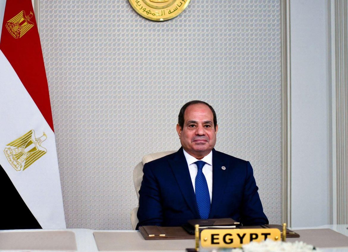 السيسي يلقي بيانا في القمة الاستثنائية لرؤساء الدول والحكومات الأعضاء في تجمع البريكس