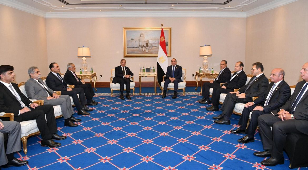 السيسي يبحث سبل تعزيز العلاقات الثنائية بين مصر وباكستان