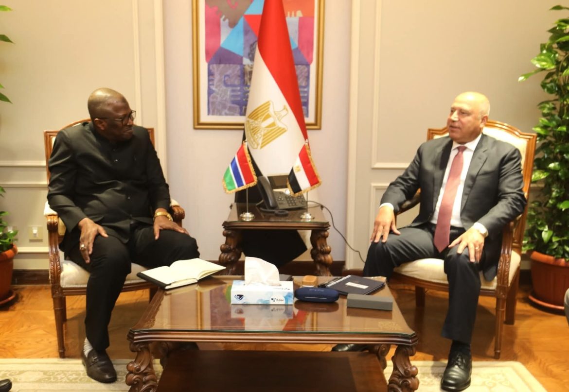 وزير الصناعة والنقل يبحث مع وزير دفاع جامبيا فرص التعاون والدعم