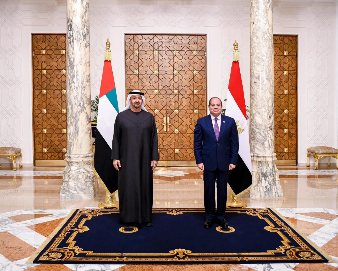 السيسي يعزز التشاور المستمر بين مصر والإمارات
