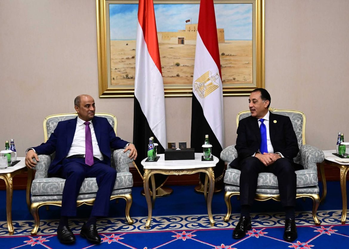 مدبولي يؤكد دعم مصر للحكومة الشرعية ولتحقيق الأمن والاستقرار في اليمن